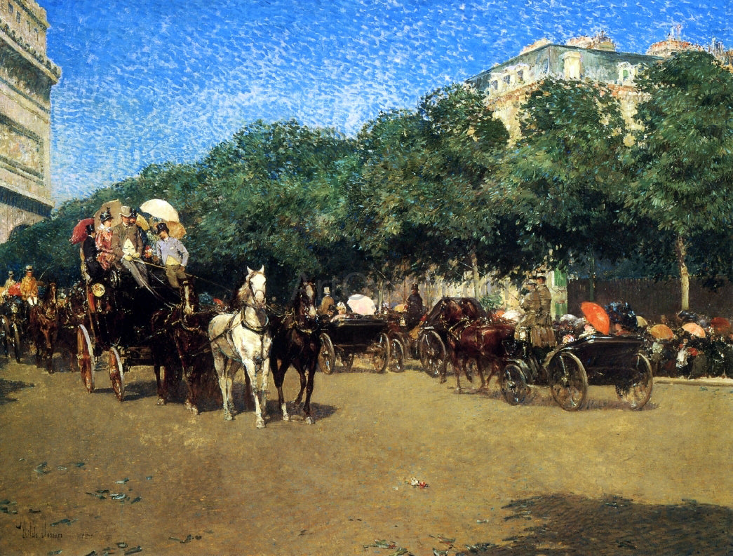 Frederick Childe Hassam Grand Prix Day (also known as Le Jour de Grand Prix) - Hand Painted Oil Painting