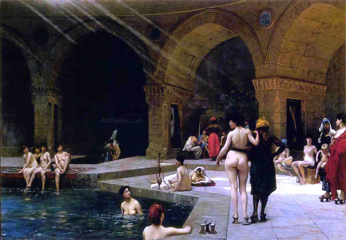 Jean-Leon Gerome Grande Piscine de Brousse - Hand Painted Oil Painting