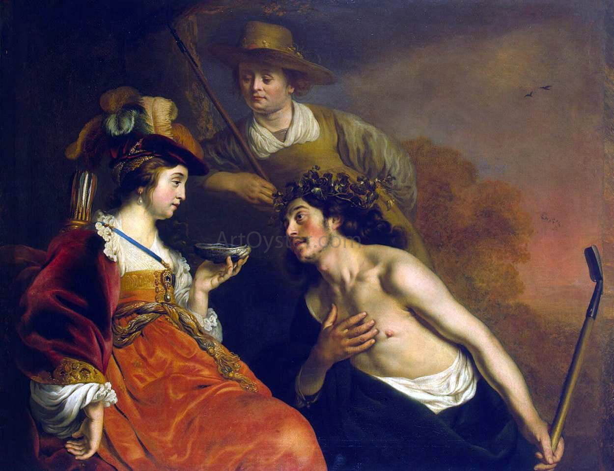 Jacob Adriaensz Backer Granida and Daifilo - Hand Painted Oil Painting