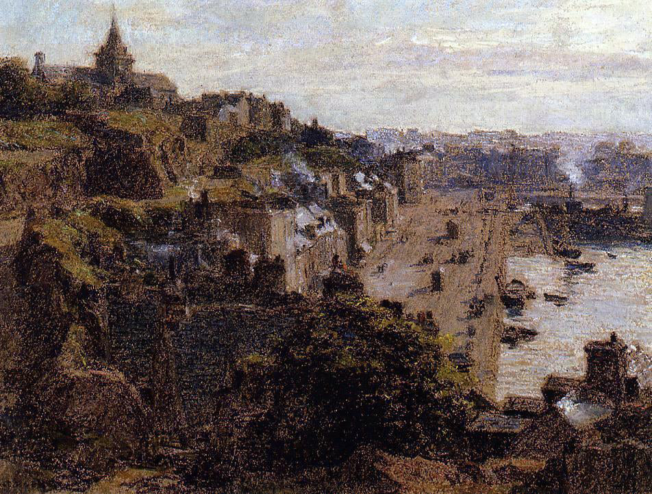 Leon Augustin L'hermitte) Granville, Morning - Hand Painted Oil Painting