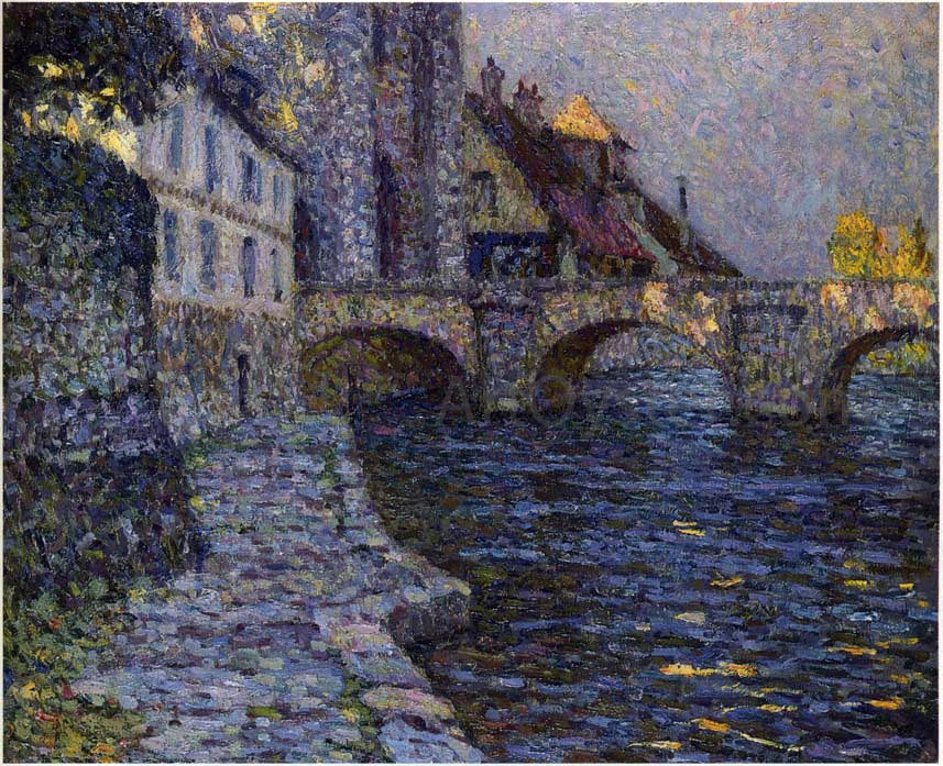 Henri Le Sidaner Gray Afternoon at Moret - Hand Painted Oil Painting