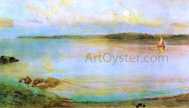 James McNeill Whistler Gray and Gold - The Golden Bay - Hand Painted Oil Painting