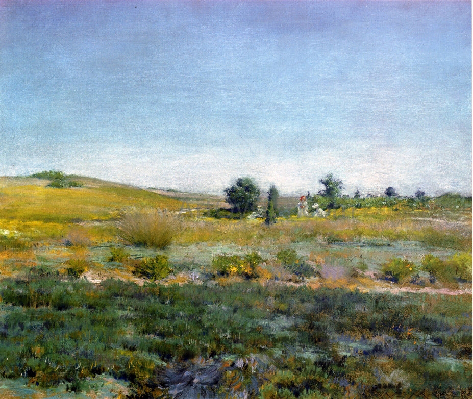 William Merritt Chase Gray Day in Spring (also known as Summer) - Hand Painted Oil Painting