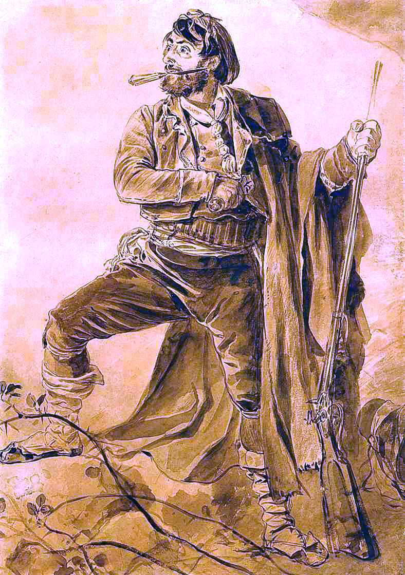 Karl Pavlovich Brulloff Greek insurgent - Hand Painted Oil Painting