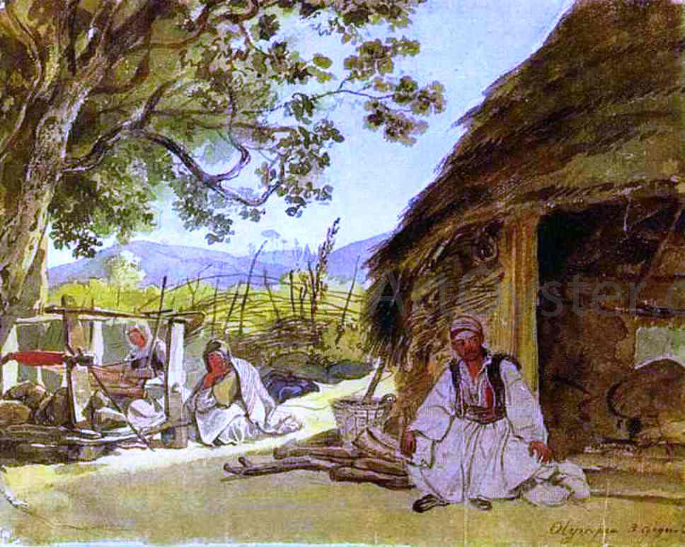  Karl Pavlovich Brulloff Greek Morning in Myraca - Hand Painted Oil Painting
