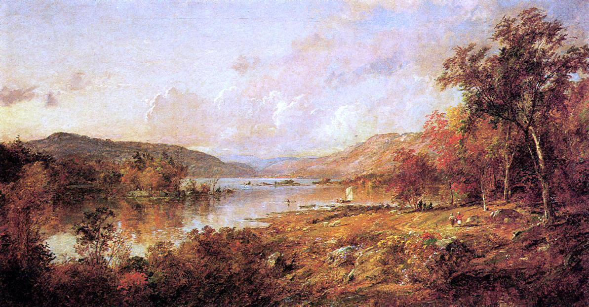 Jasper Francis Cropsey Greenwood Lake in September - Hand Painted Oil Painting