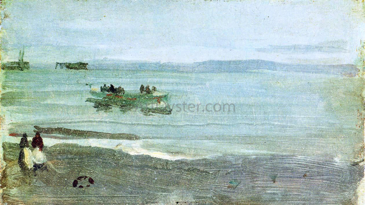 James McNeill Whistler Grey and Silver: Mist - Lifeboat - Hand Painted Oil Painting