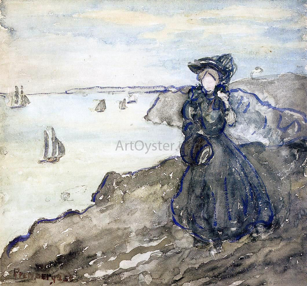 Maurice Prendergast Grey Day - Hand Painted Oil Painting
