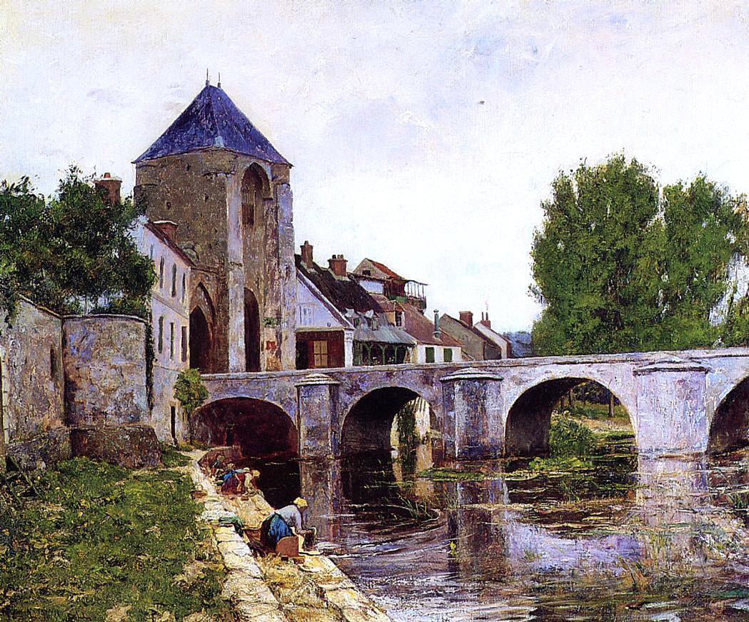 William Lamb Picknell Grey Day, Moret - Hand Painted Oil Painting