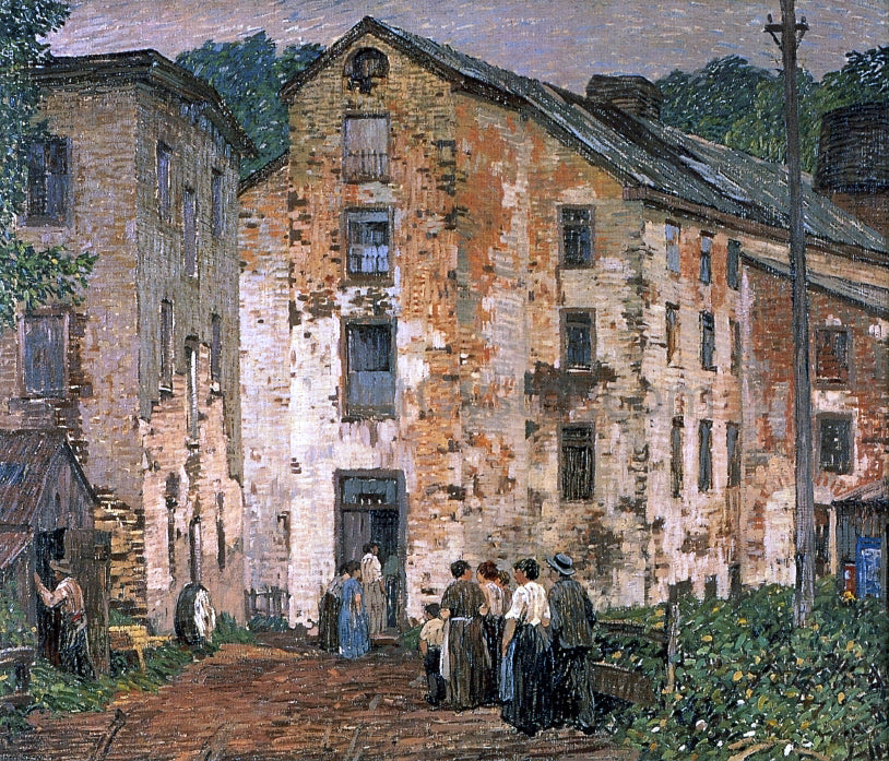 Robert Spencer Grey Mills - Hand Painted Oil Painting