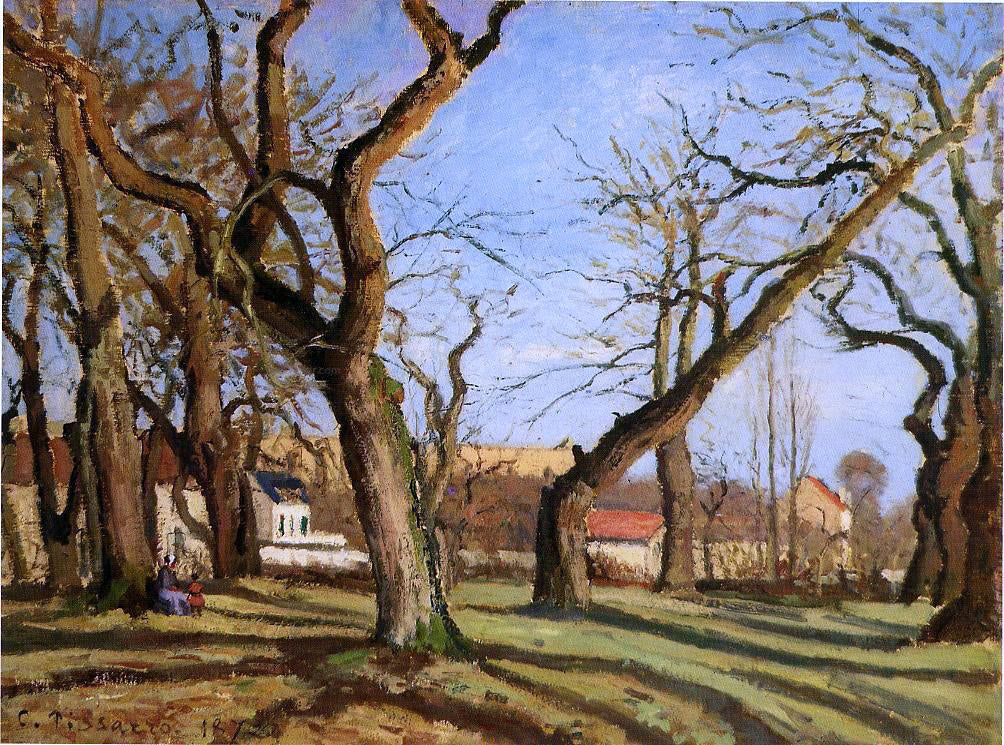 Camille Pissarro Groves of Chestnut Trees at Louveciennes - Hand Painted Oil Painting