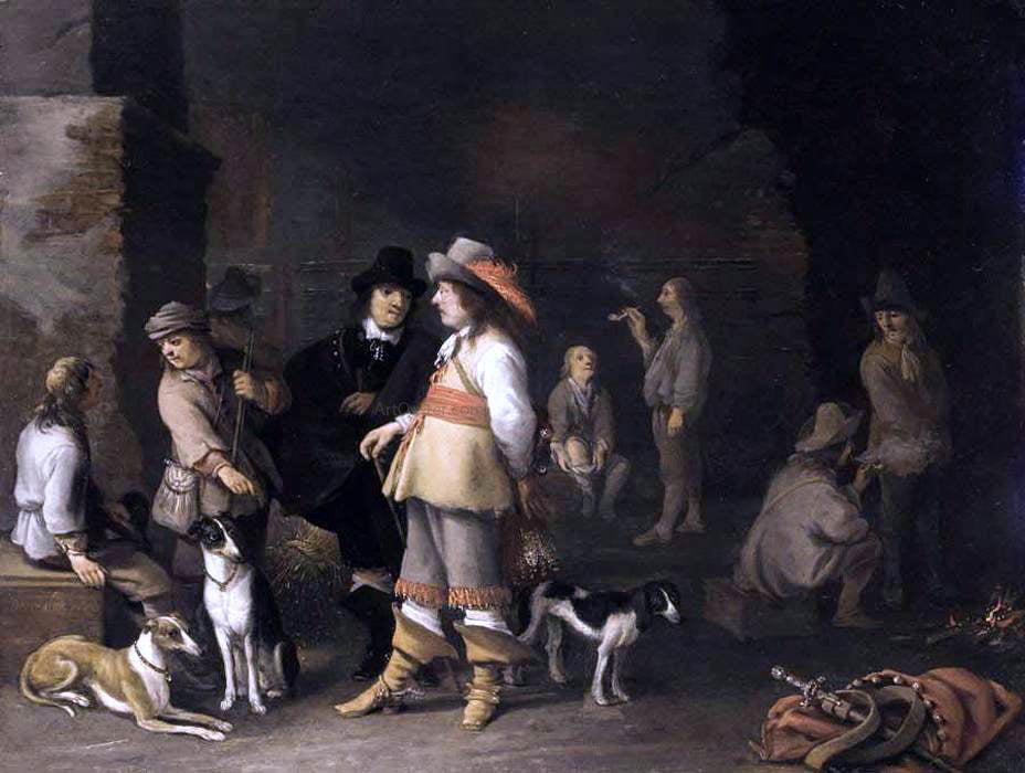 Anthonie Palamedesz Guardroom Interior - Hand Painted Oil Painting