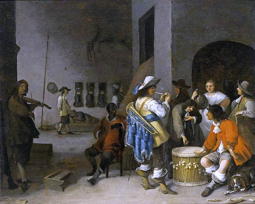 Anthonie Palamedesz Guardroom Scene - Hand Painted Oil Painting
