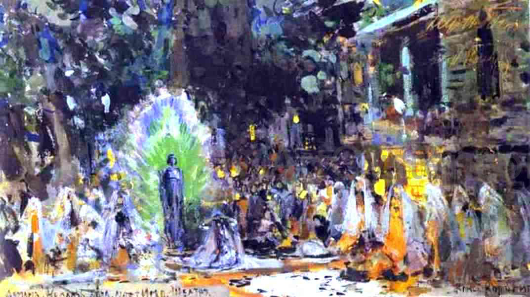 Constantin Alexeevich Korovin Gudal's Castle - Hand Painted Oil Painting
