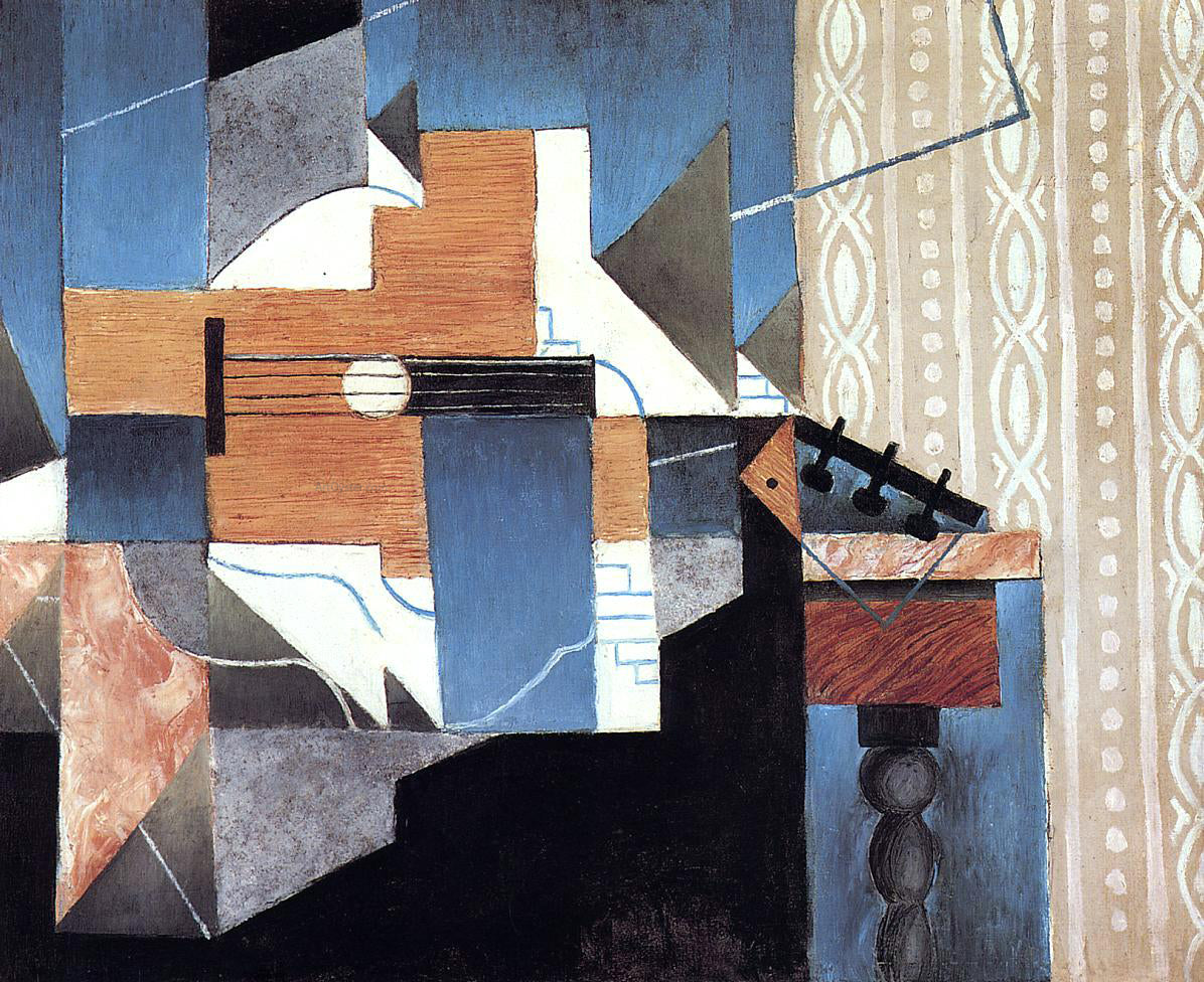 Juan Gris Guitar on the Table - Hand Painted Oil Painting