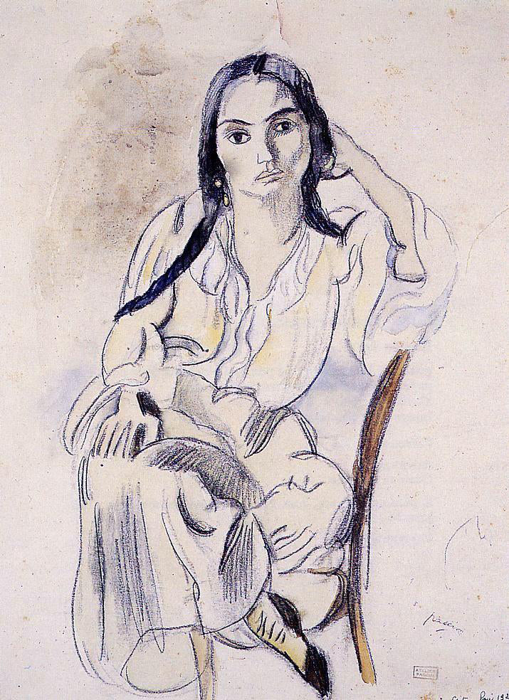 Jules Pascin Gypsy Woman - Hand Painted Oil Painting