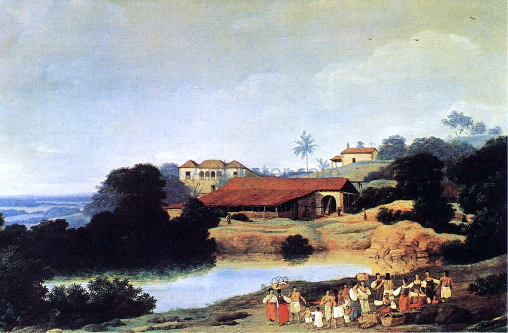 Frans Post Hacienda - Hand Painted Oil Painting