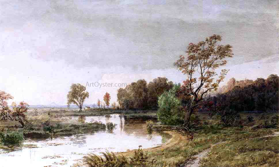 Jasper Francis Cropsey Hackensack Meadows in the Autumn - Hand Painted Oil Painting