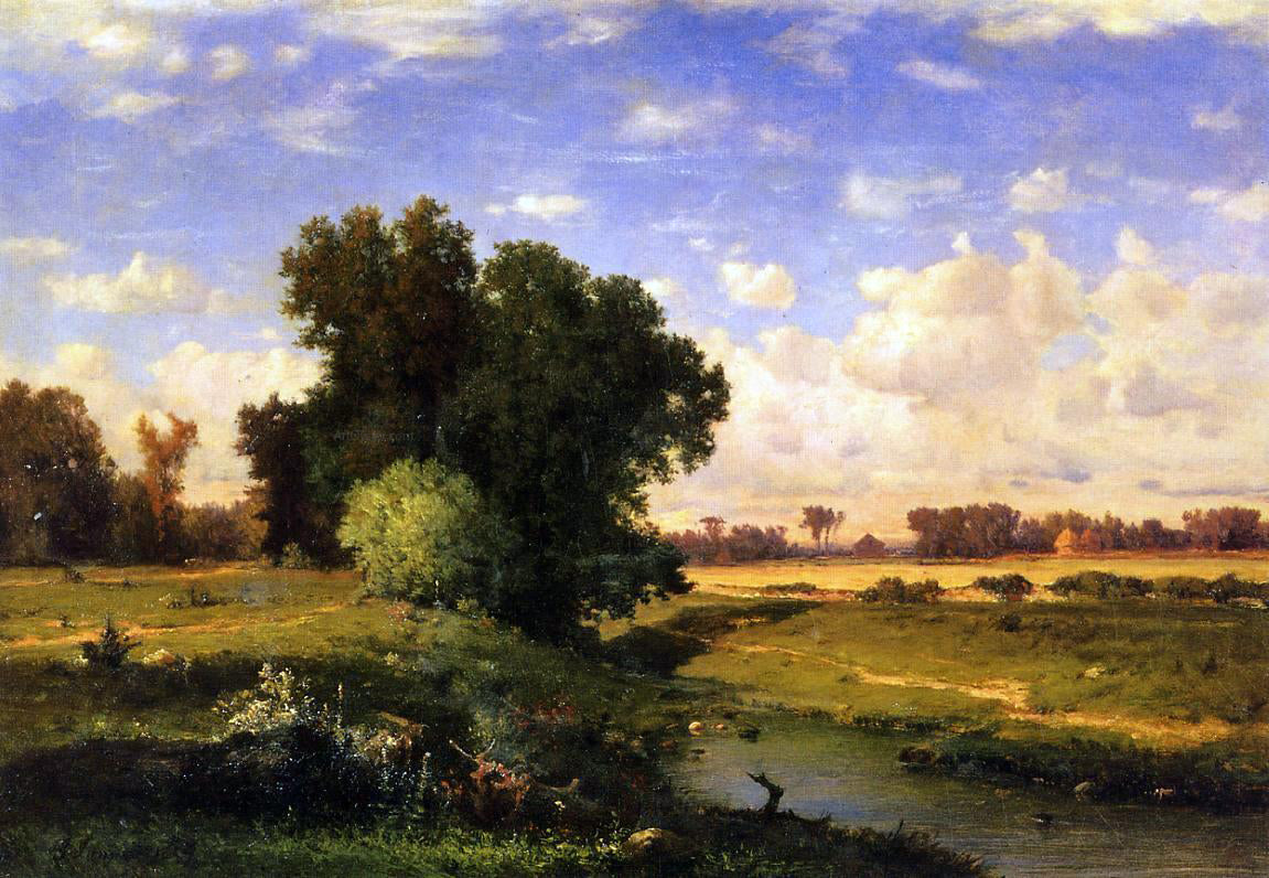 George Inness Hackensack Meadows, Sunset - Hand Painted Oil Painting