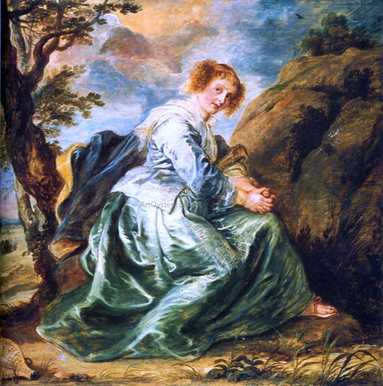 Peter Paul Rubens Hagar in the Desert - Hand Painted Oil Painting