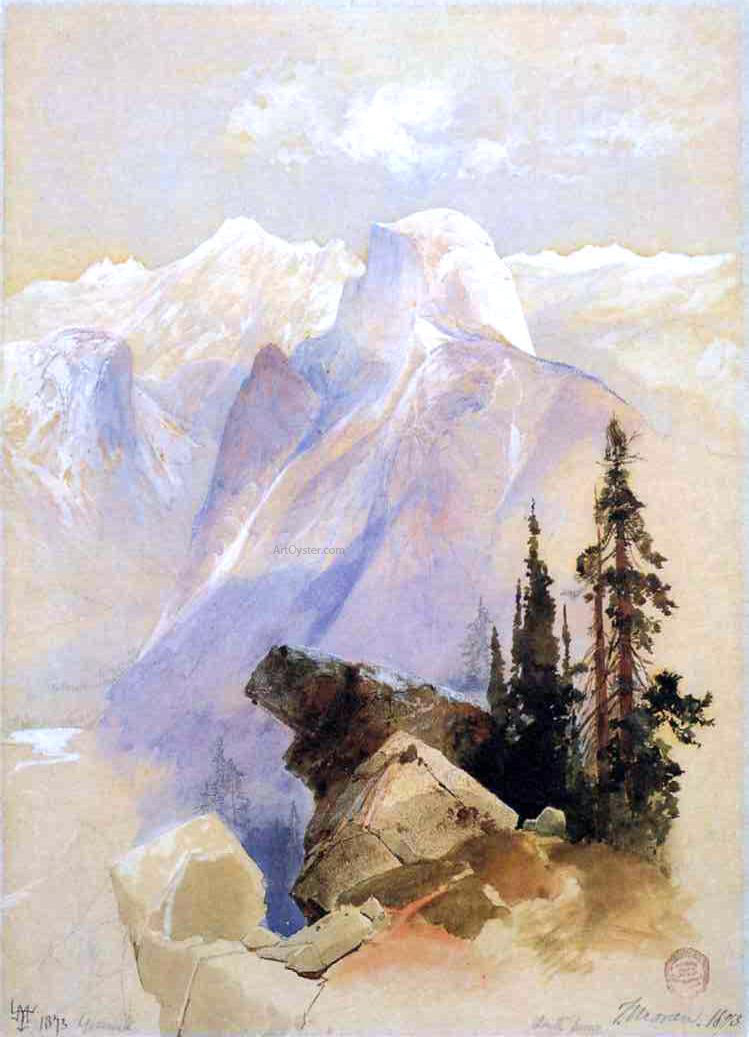 Thomas Moran Half Dome, Yosemite - Hand Painted Oil Painting
