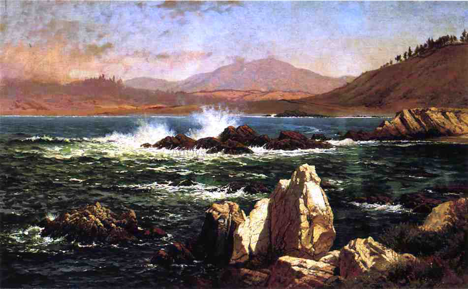 Raymond Dabb Yelland Half Moon Bay - Hand Painted Oil Painting