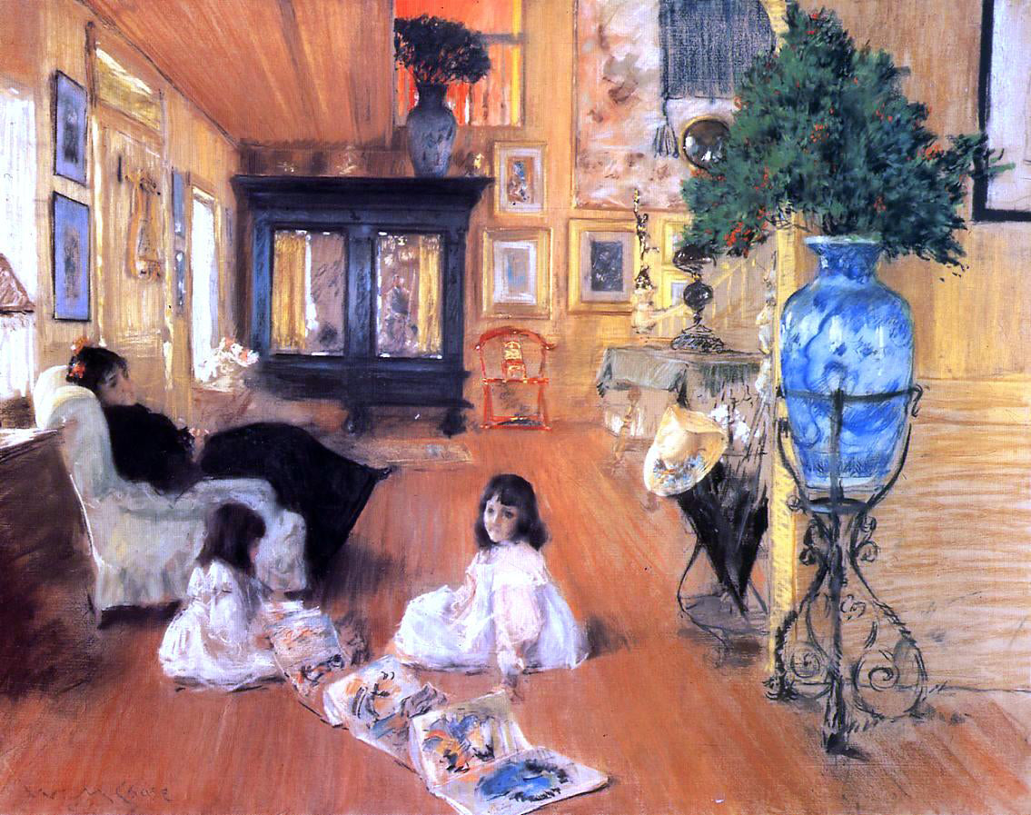 William Merritt Chase Hall at Shinnecock - Hand Painted Oil Painting