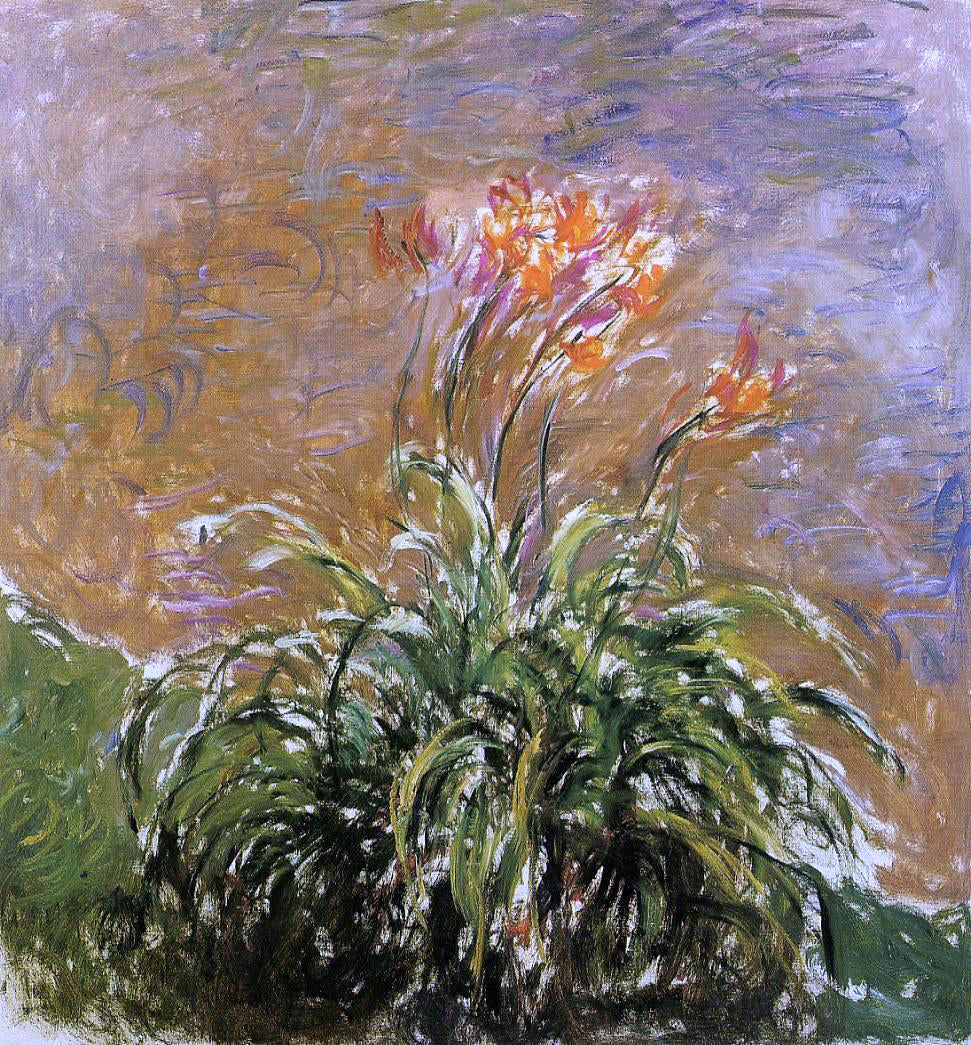 Claude Oscar Monet Hamerocallis - Hand Painted Oil Painting