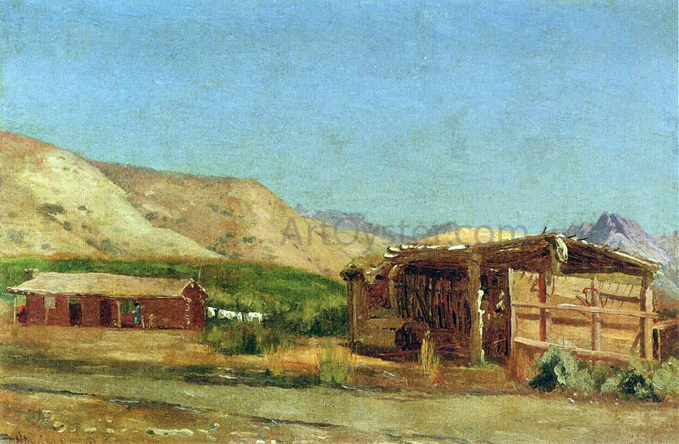 Jervis McEntee Hamilton's Ranch, Nevada - Hand Painted Oil Painting