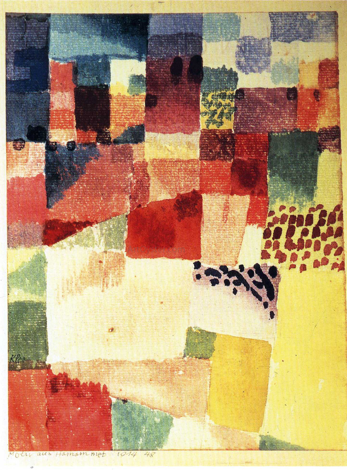 Paul Klee Hammamet - Hand Painted Oil Painting