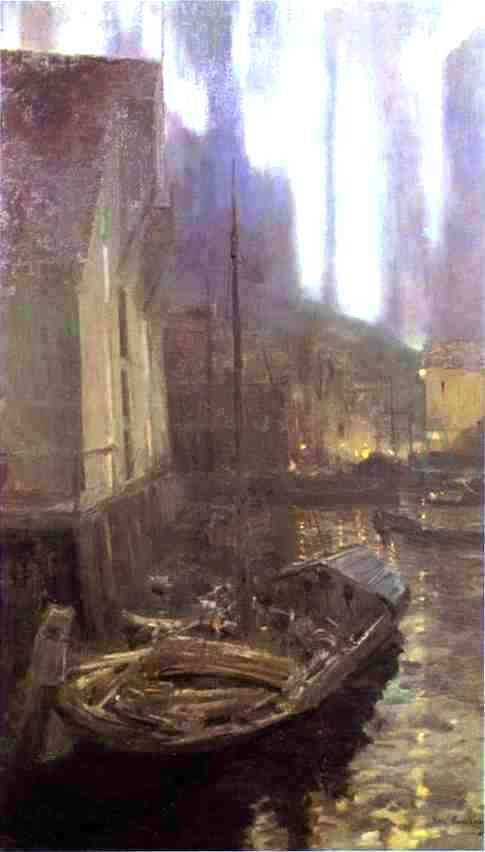 Constantin Alexeevich Korovin Hammerfest, The Northern Lights - Hand Painted Oil Painting