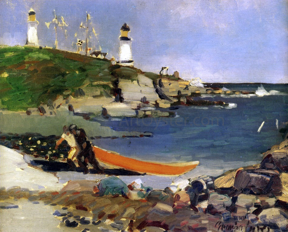 George Luks Hannaford's Cove - Hand Painted Oil Painting