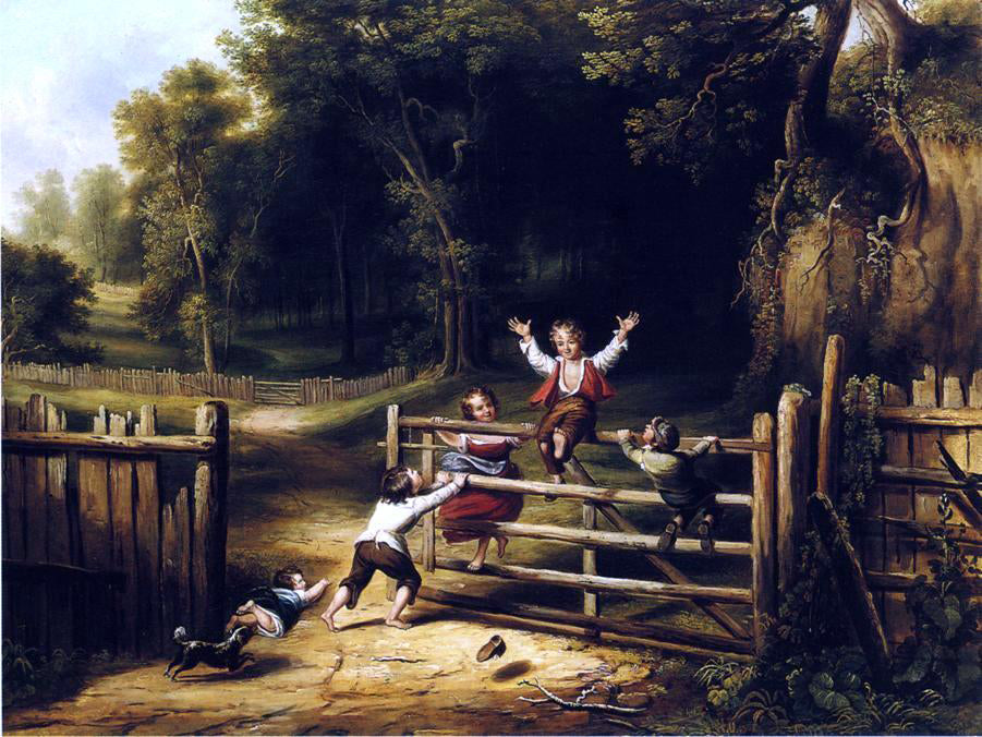 Thomas Worthington Whittredge Happy as a King - Hand Painted Oil Painting