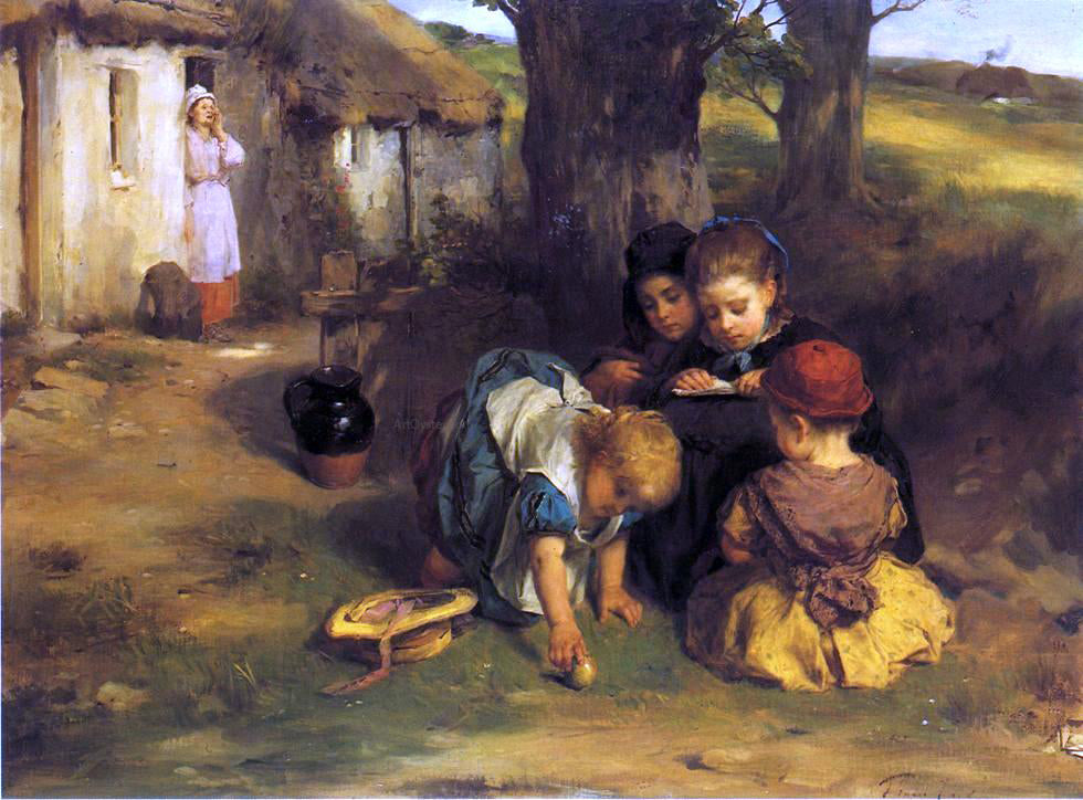 Thomas RA HRSA Happy as the Day is Long - Hand Painted Oil Painting