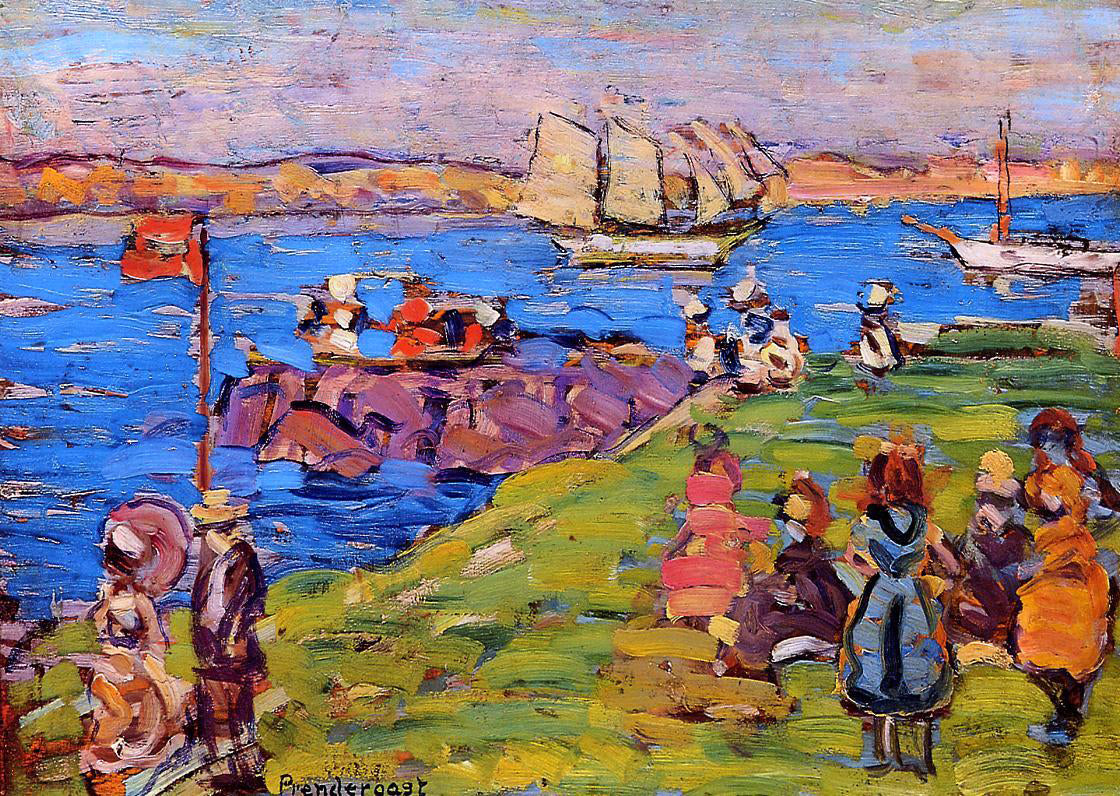 Maurice Prendergast Harbor, Afternoon - Hand Painted Oil Painting