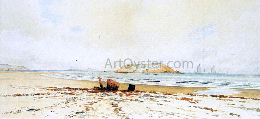 Eugene-Louis Boudin Harbor Scene - Hand Painted Oil Painting