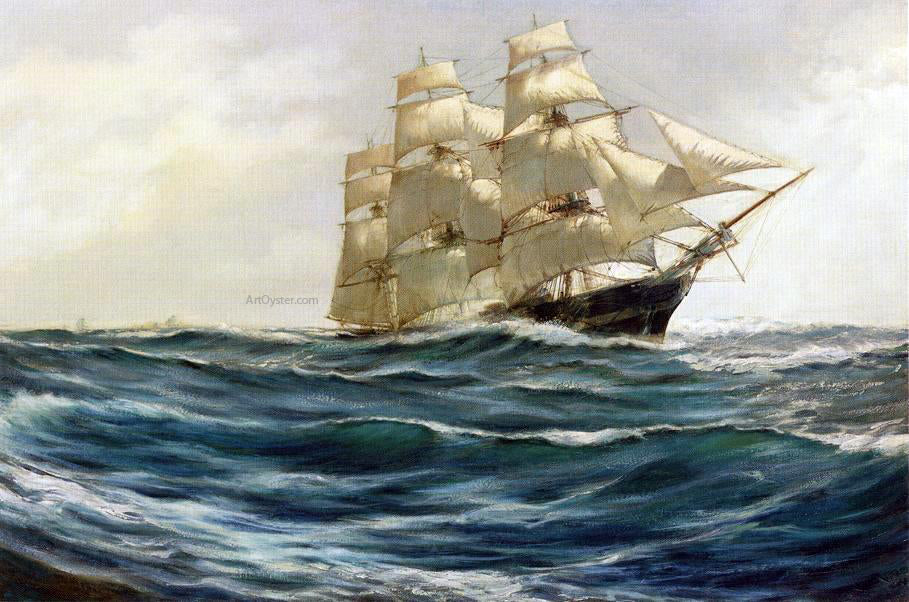 Edmond Marie Petitjean Harbor View - Hand Painted Oil Painting