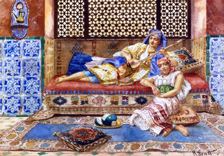 Rudolph Ernst Harem Song - Hand Painted Oil Painting