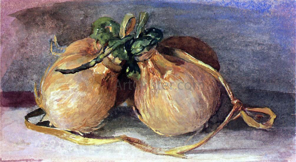 John La Farge Hari, Bundle of Cocoanuts, Showing Tahitian Manner of Preparing and Tying Them - Hand Painted Oil Painting