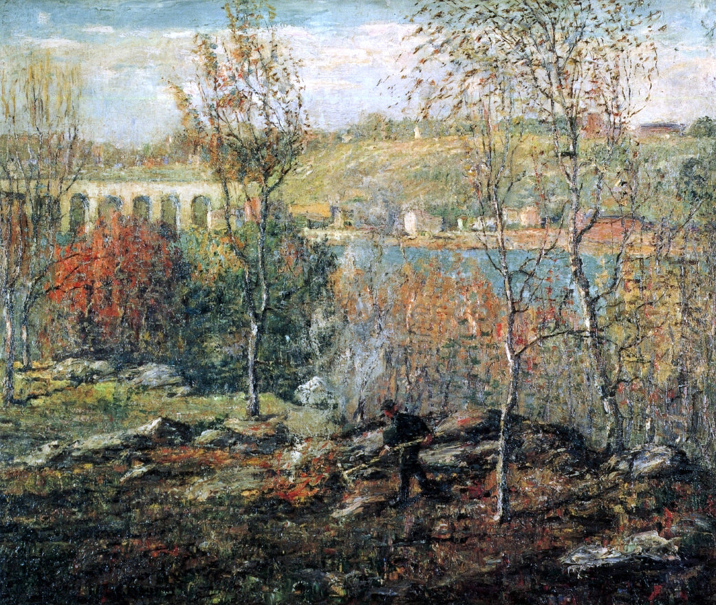  Ernest Lawson Harlem River - Hand Painted Oil Painting