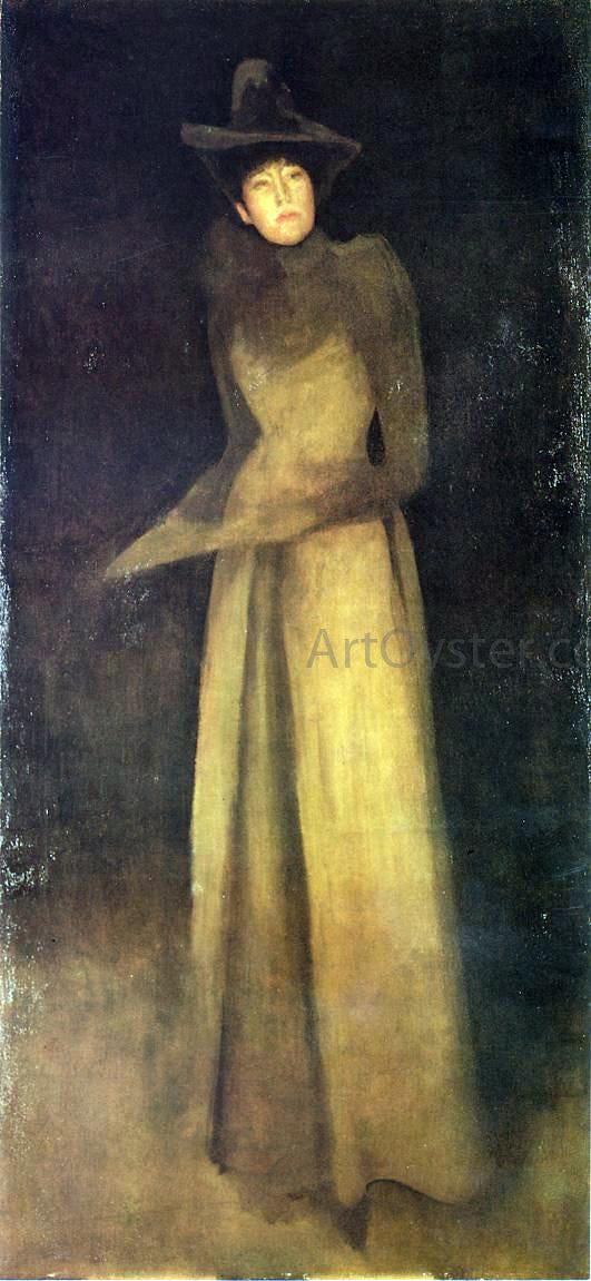 James McNeill Whistler Harmony in Brown: The Felt Hat - Hand Painted Oil Painting