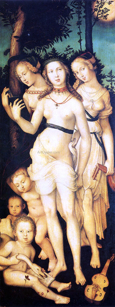 Hans Baldung Harmony Of The Three Graces - Hand Painted Oil Painting