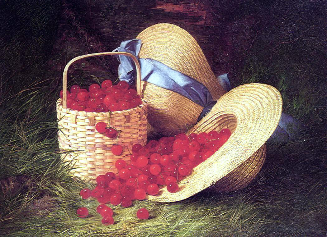 Robert Spear Dunning Harvest of Cherries - Hand Painted Oil Painting