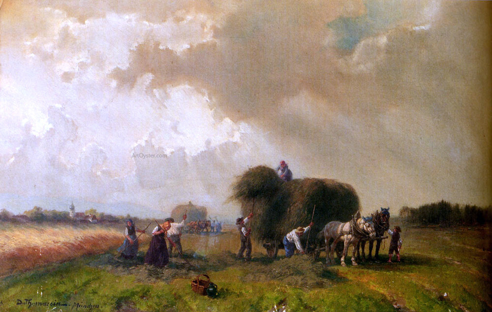 Desire Thomassin Harvest Time - Hand Painted Oil Painting