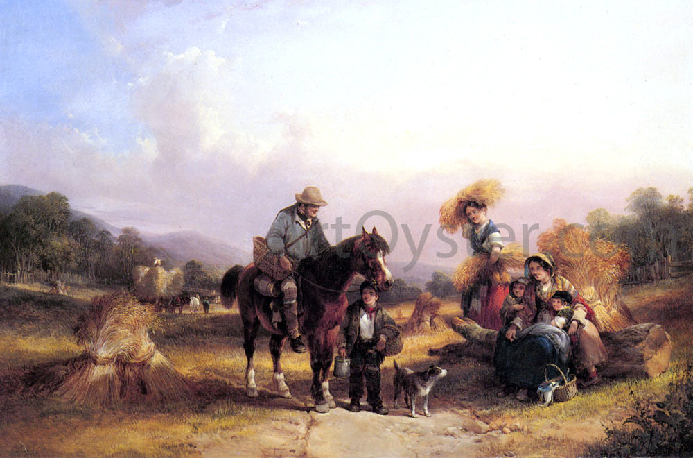 Senior William Shayer Harvesters Resting - Hand Painted Oil Painting
