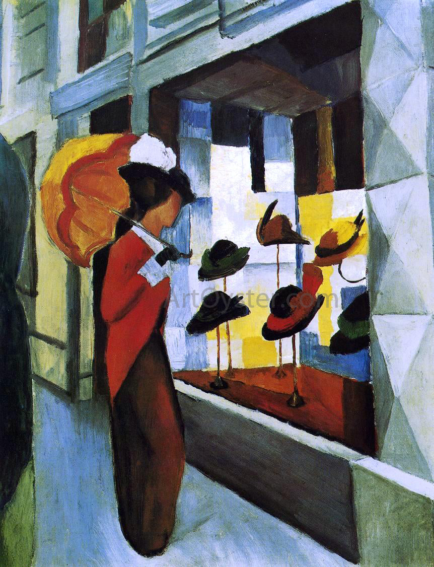  August Macke Hat Shop - Hand Painted Oil Painting