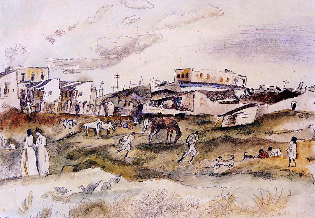 Jules Pascin Havana Street - Hand Painted Oil Painting