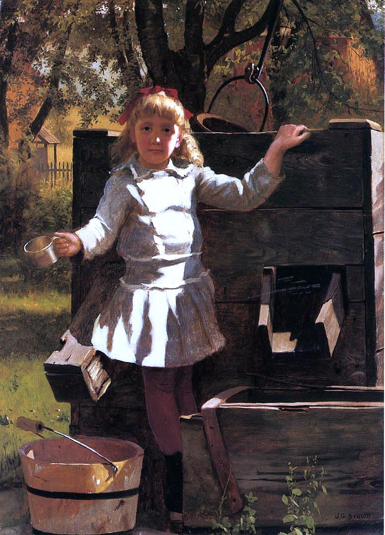 John George Brown Have a Drink - Hand Painted Oil Painting