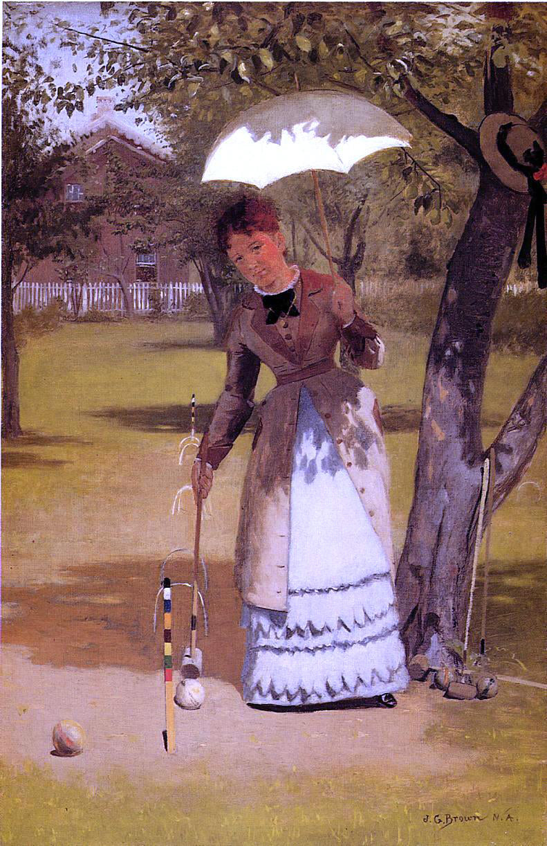 John George Brown Have a Game? - Hand Painted Oil Painting