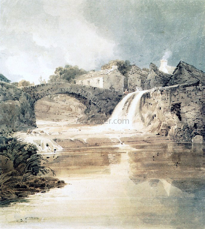 Thomas Girtin Hawes, Yorkshire - Hand Painted Oil Painting